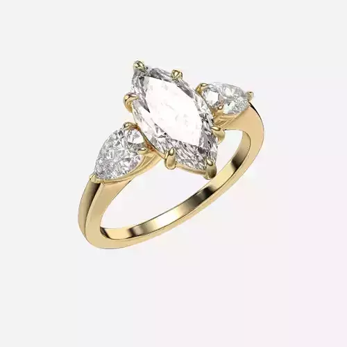 THree Stonediamond Ring
