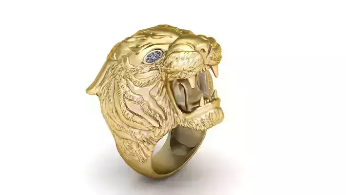 LION ANIMAL PENDANT 3D PRNINTABLE MODEL  3D print model