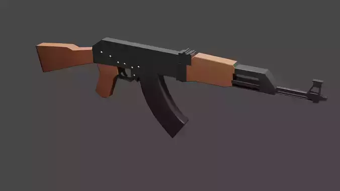 3D Lowpoly AK-47