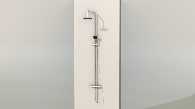 Shower PBR 2k Textures 3D model