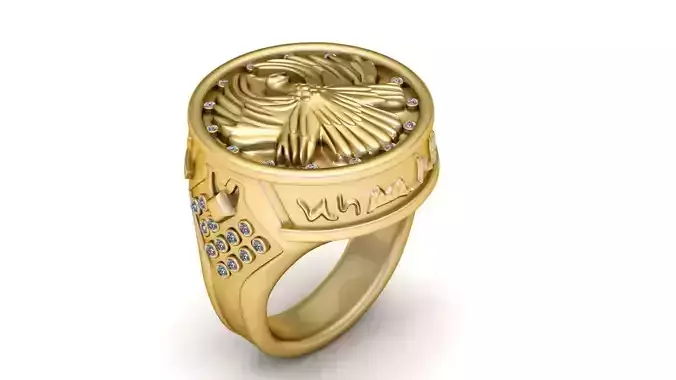   ATREIDES SIGNET RING 3D PRINTABLE MODEL 3D print model