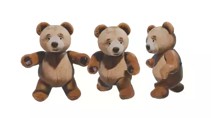 Teddy Bear Rigged and Animated