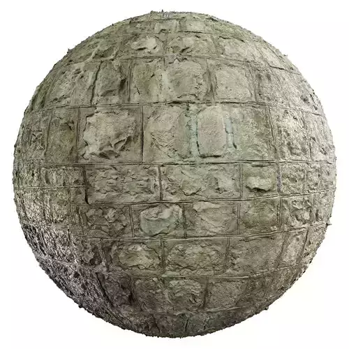PBR Stone Block Wall Texture - 4K Scanned - realism 013