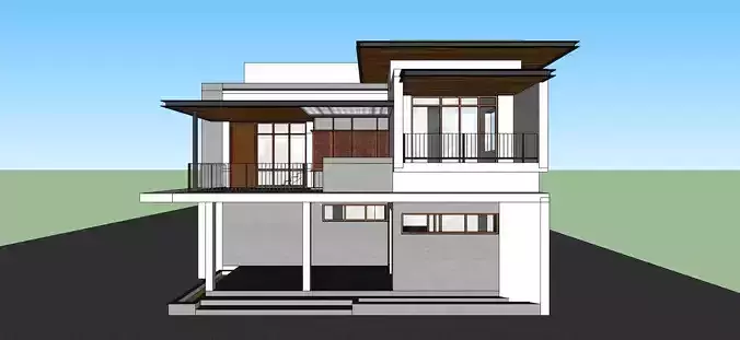 Elegant Modern House  Model 