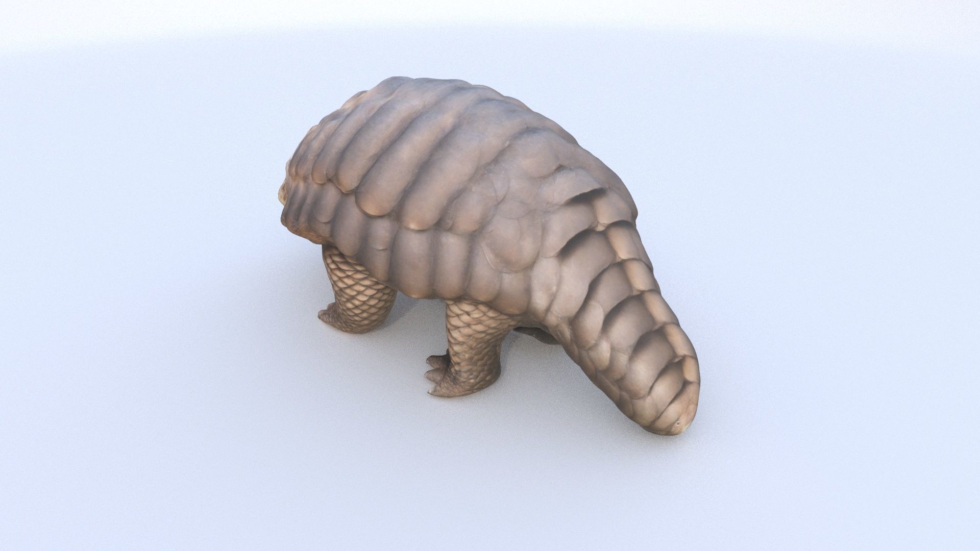 Pangolin 3D model_3
