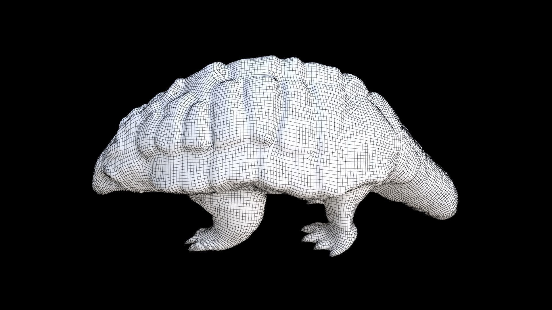 Pangolin 3D model_7