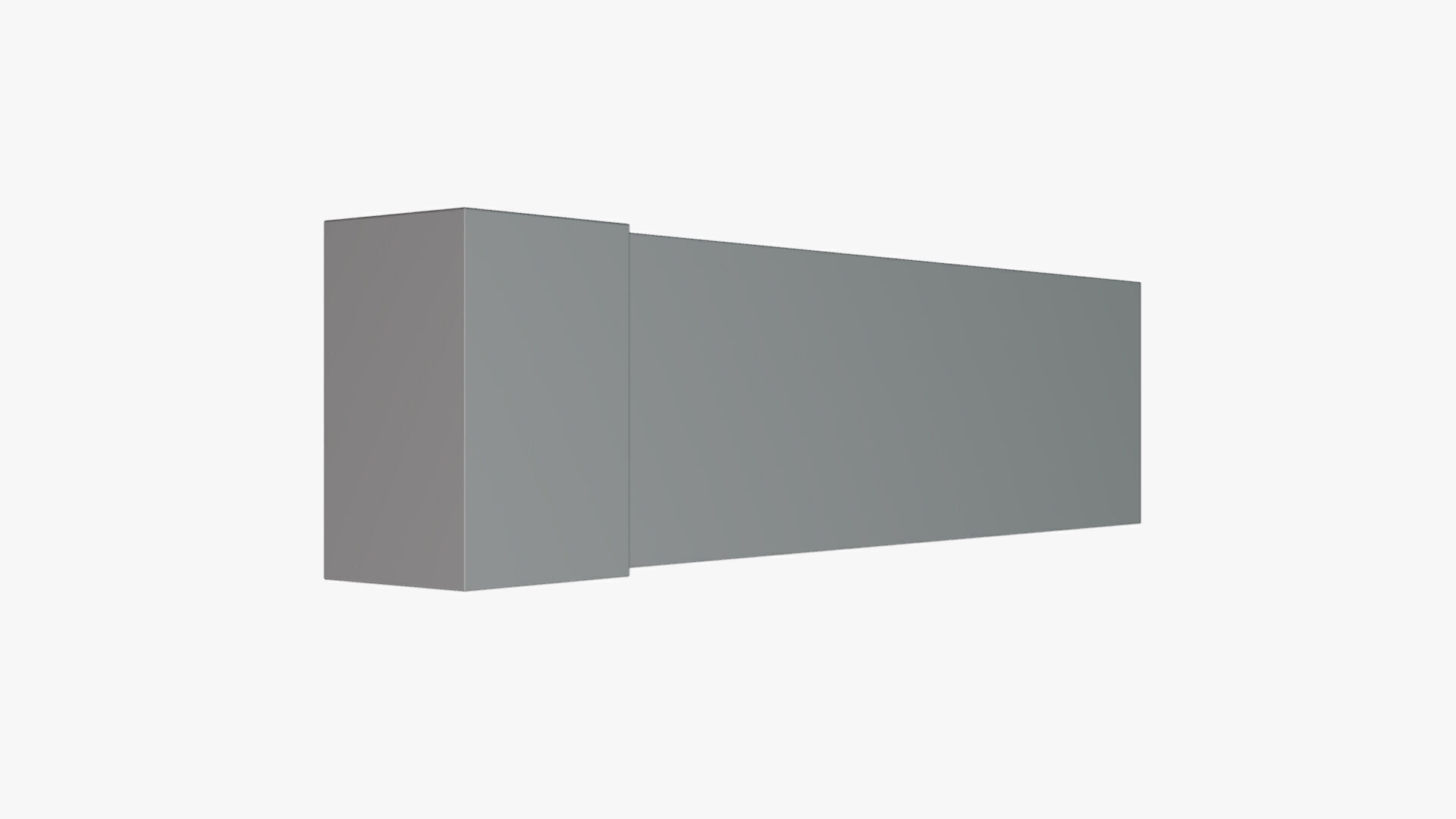 Basic Lightbox Sign - Geometry Only No Textures No Materials 3D model_1