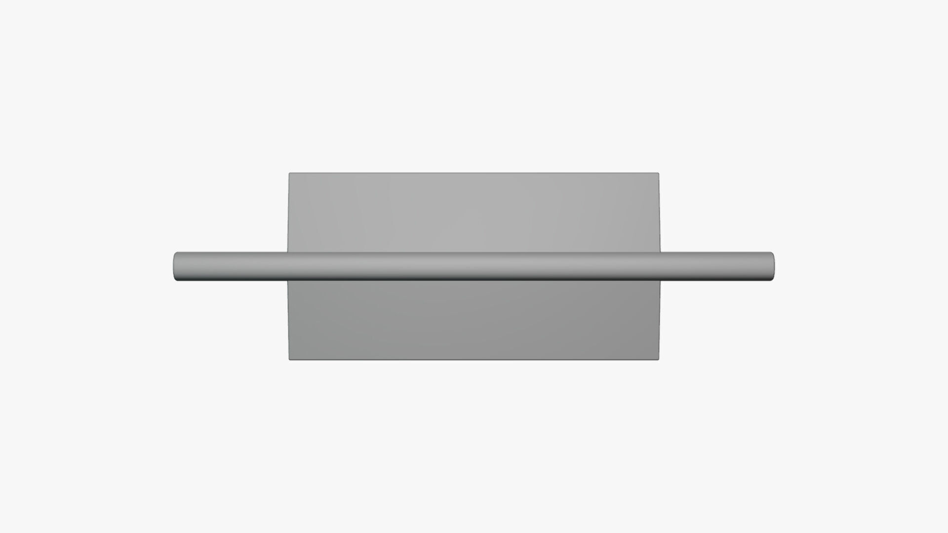 Basic Flyer Stand - Geometry Only No Textures No Materials 3D model_2