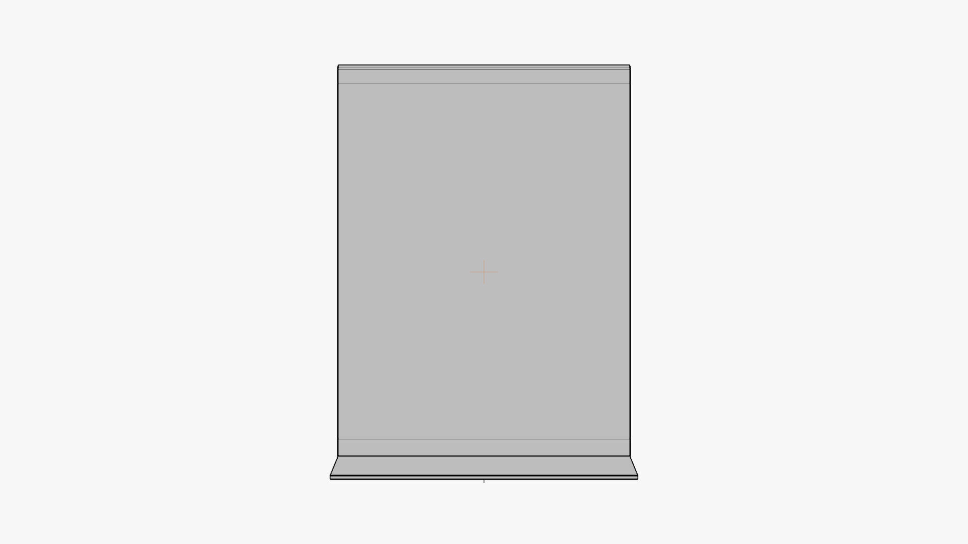 Basic Flyer Stand - Geometry Only No Textures No Materials 3D model_5