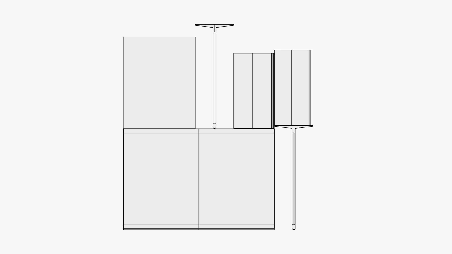 Basic Flyer Stand - Geometry Only No Textures No Materials 3D model_6
