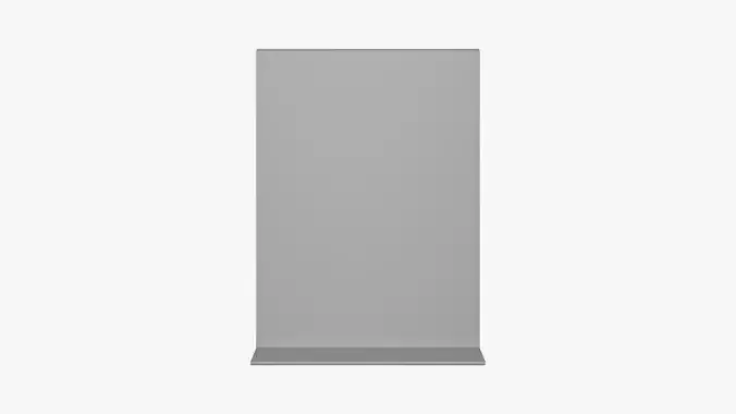 Basic Flyer Stand - Geometry Only No Textures No Materials 3D model