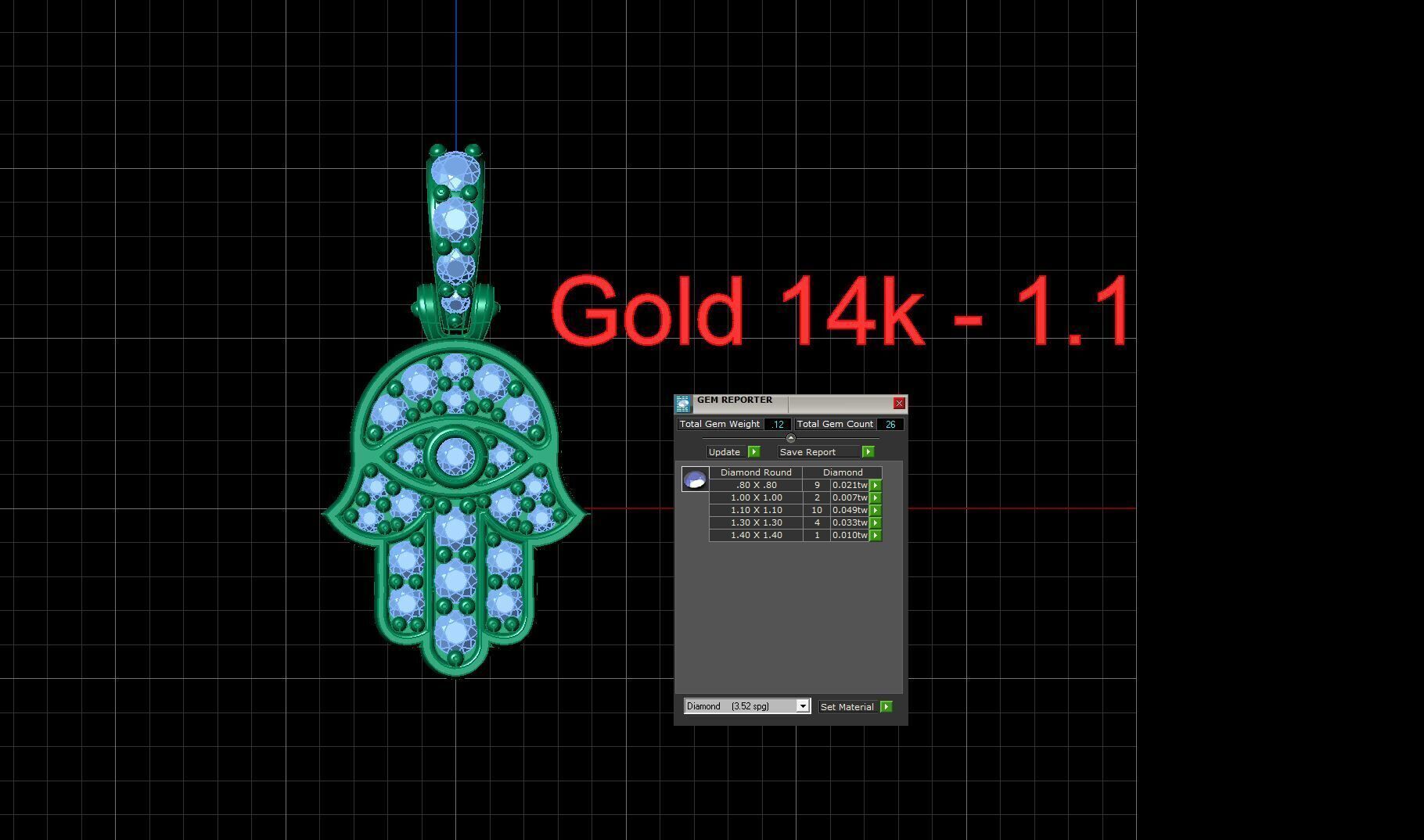HAMSA 10mm 3D print model_7