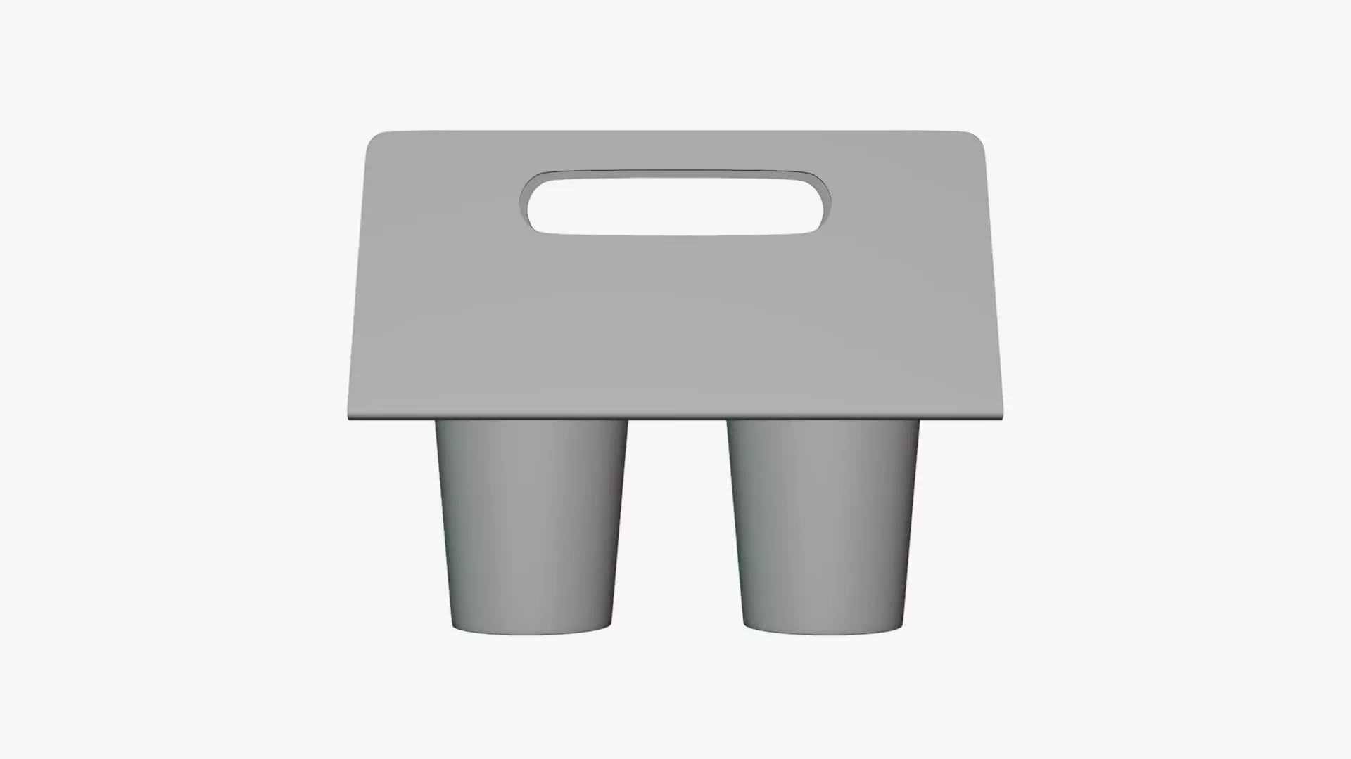 Basic Coffee Holder - Geometry Only No Textures No Materials 3D model_0