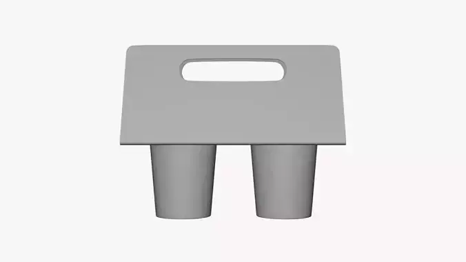 Basic Coffee Holder - Geometry Only No Textures No Materials