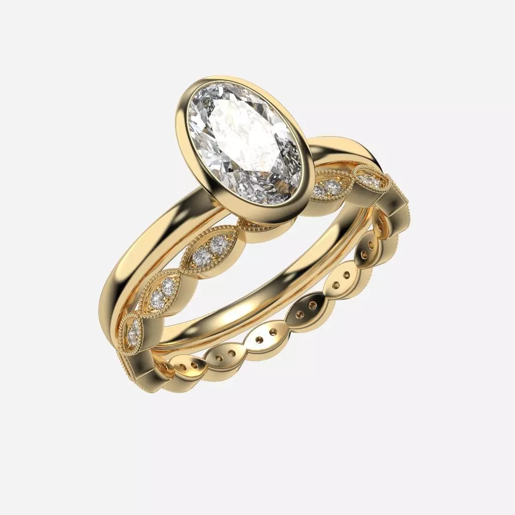 Bezal Set Ring 3D print model