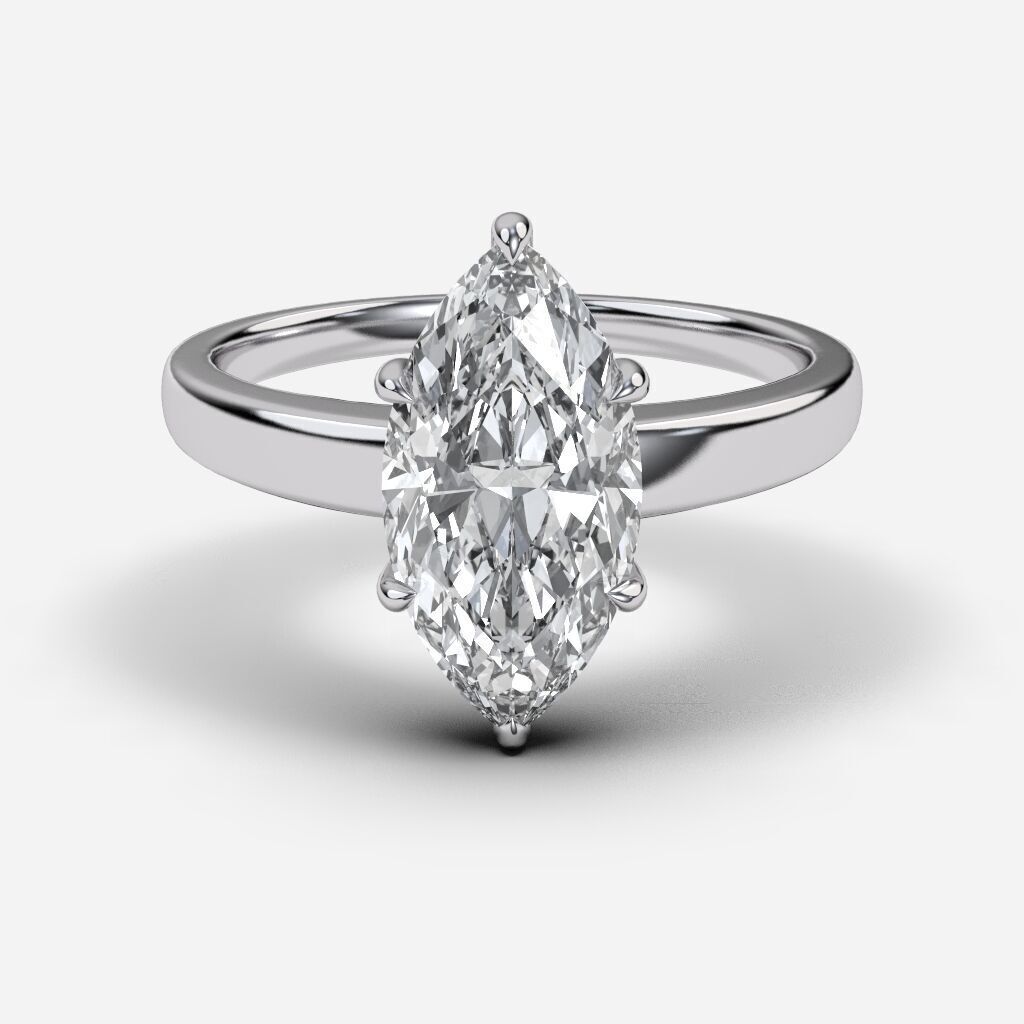 Solitare Ring 3D print model_11