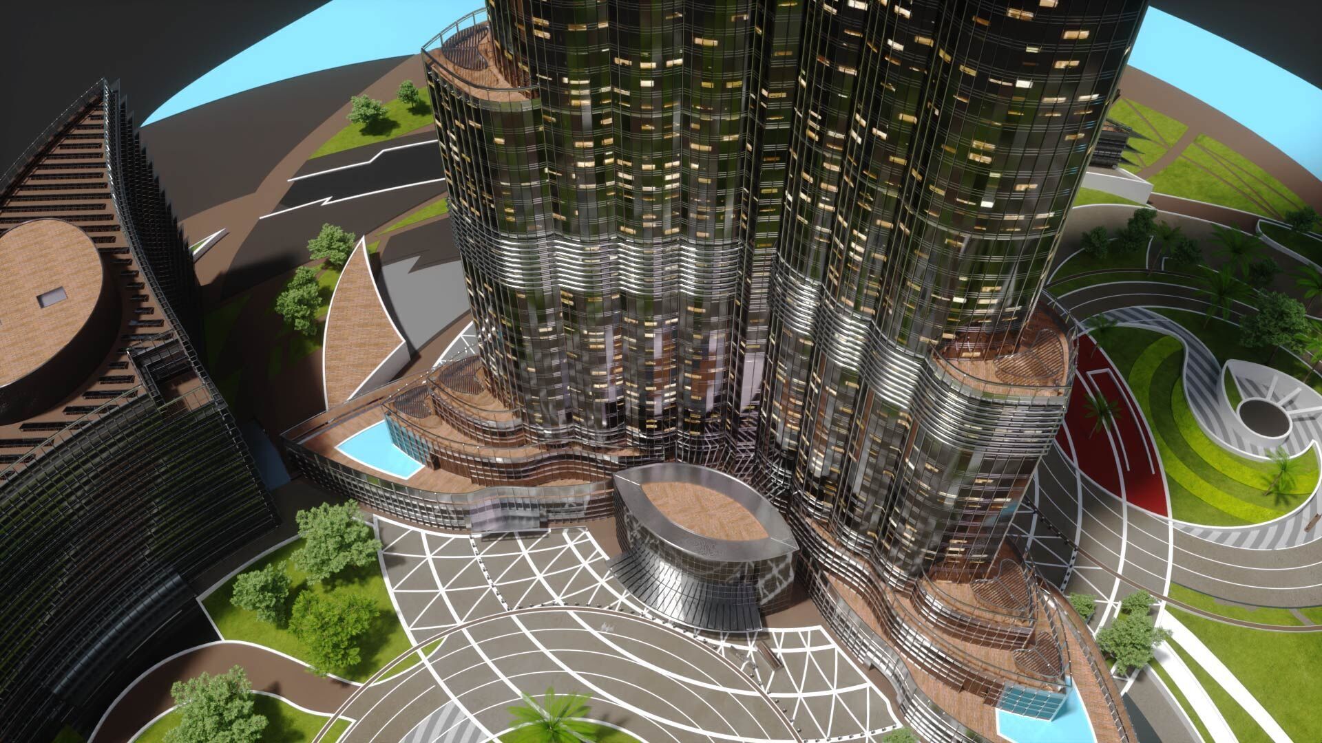 Burj Khalifa 3D model_5