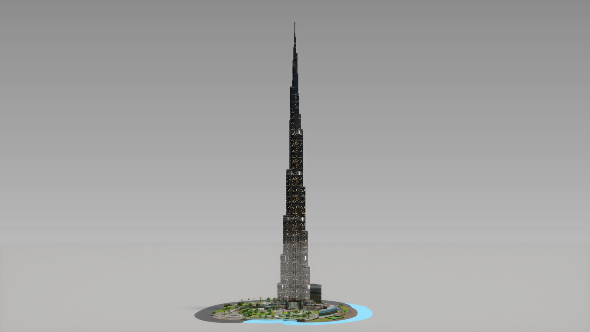 Burj Khalifa 3D model_9