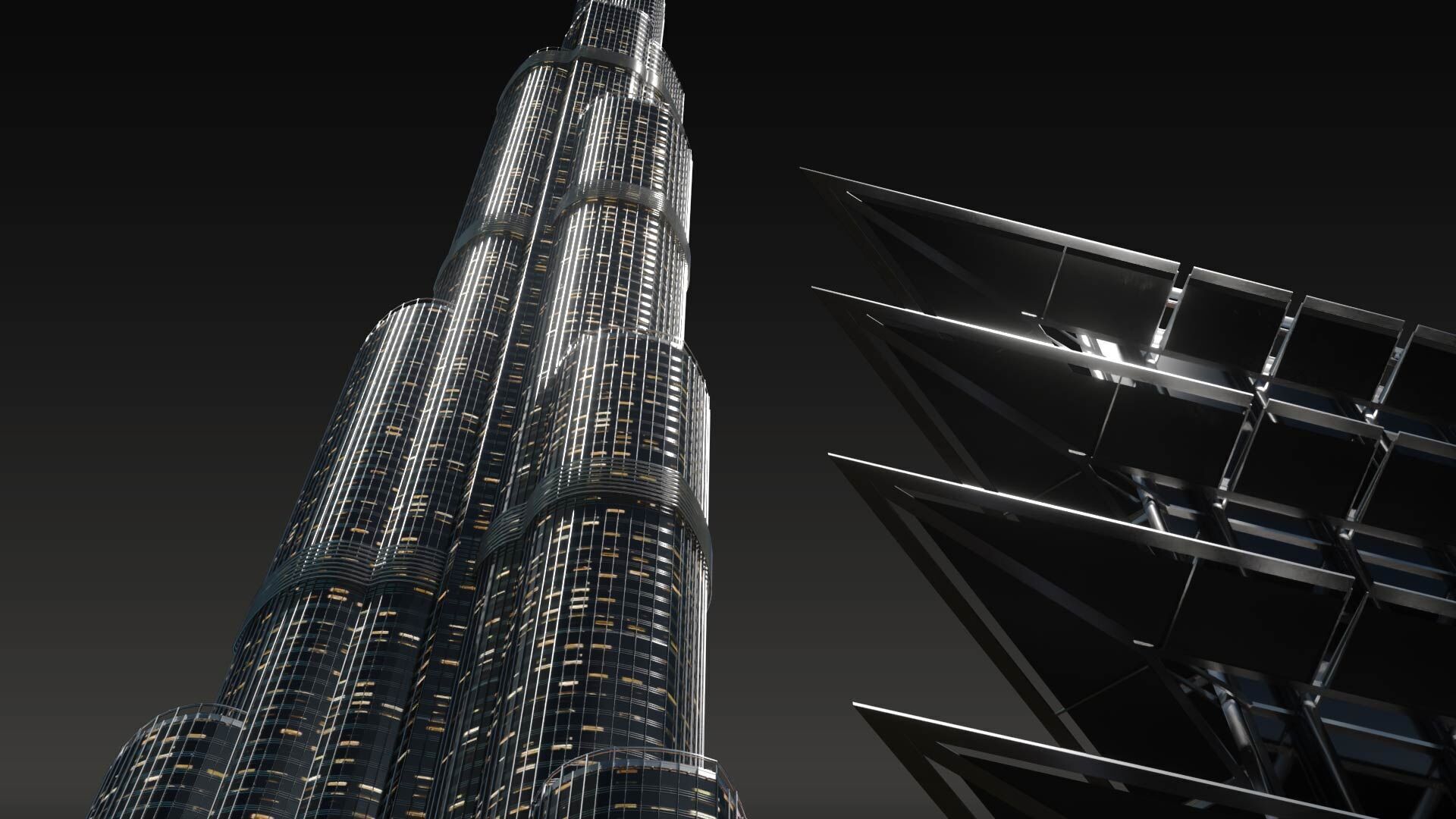 Burj Khalifa 3D model_3