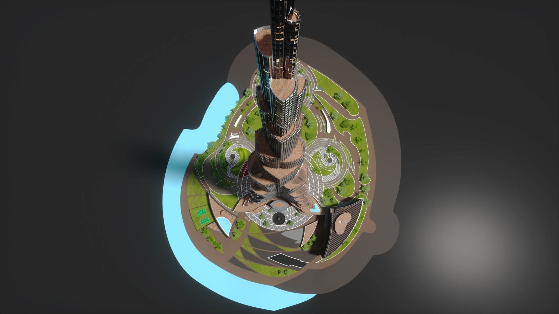 Burj Khalifa 3D model_8
