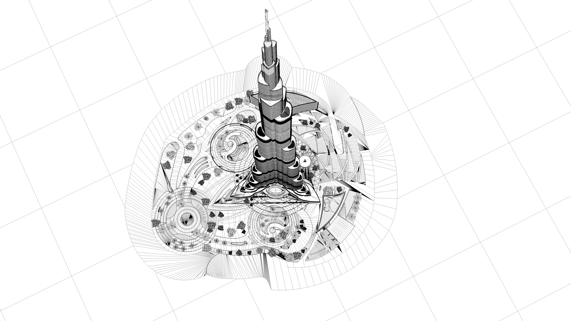 Burj Khalifa 3D model_12