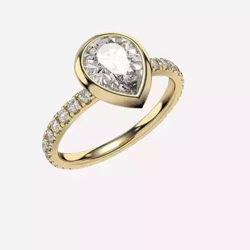  Bezel Set Diamond Ring 