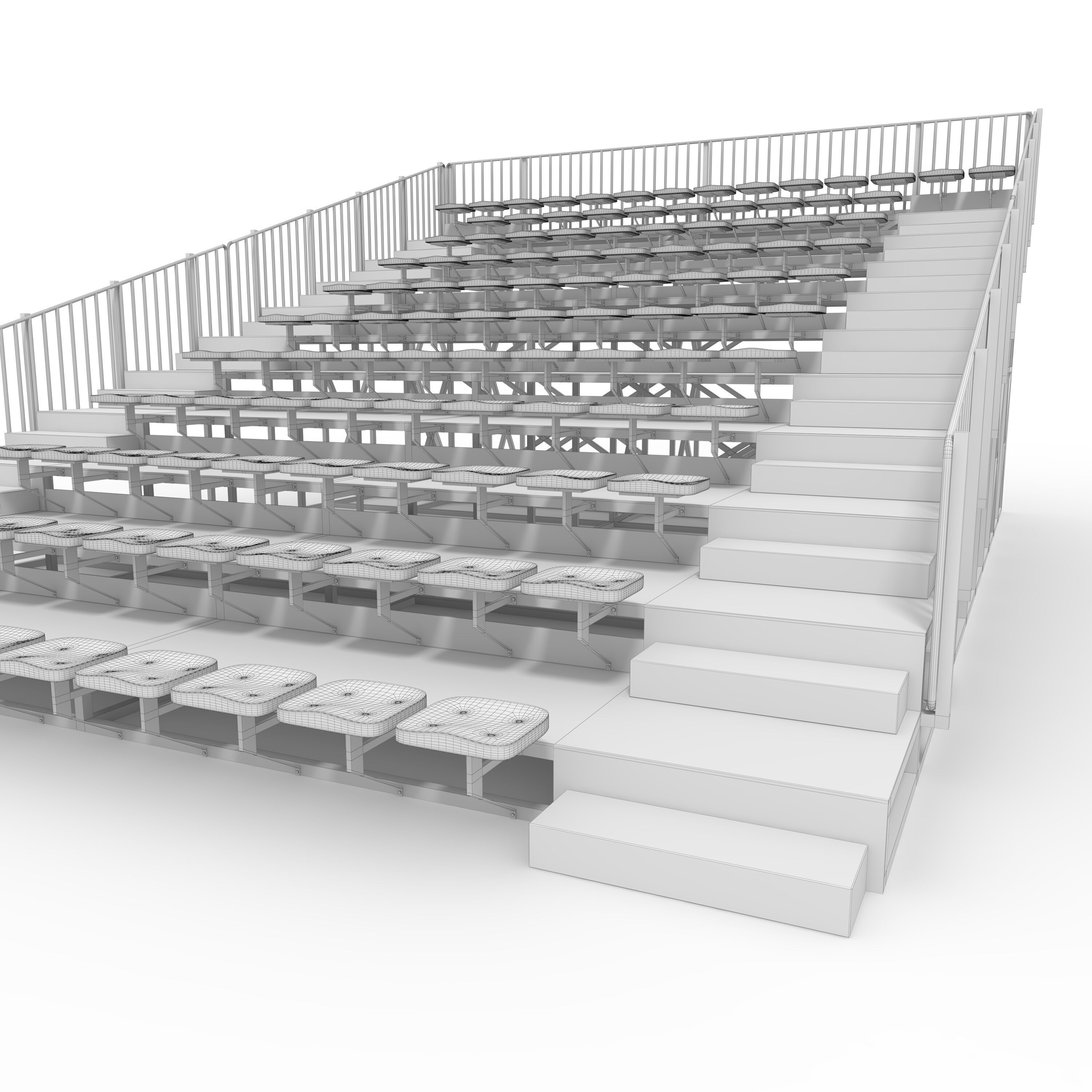 Bleachers 24 3D model_23