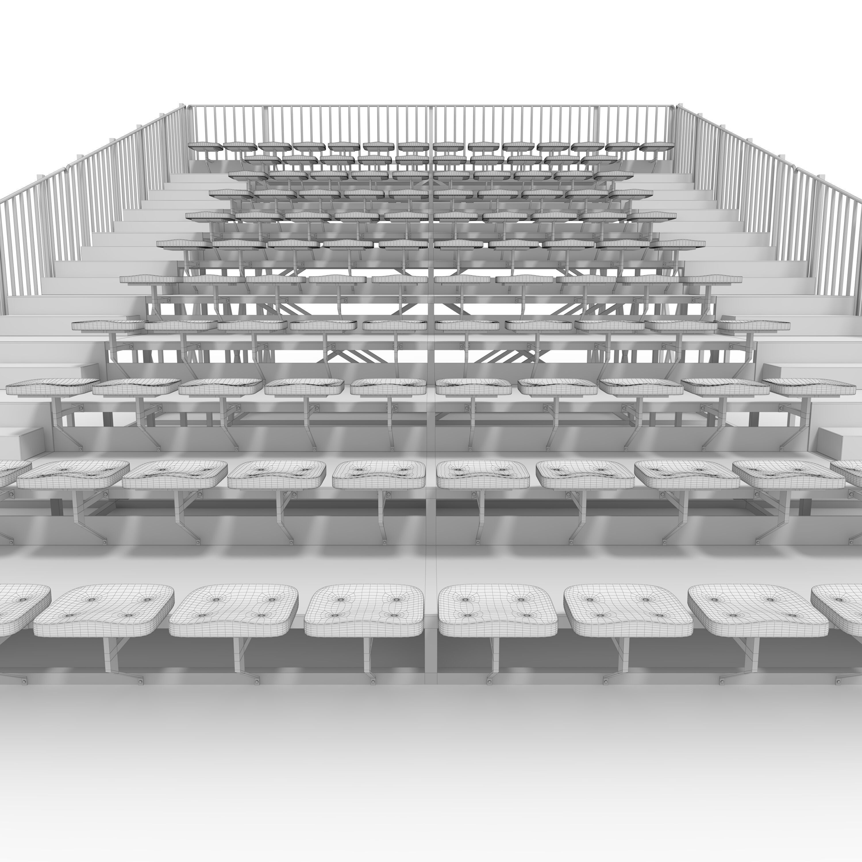Bleachers 24 3D model_19
