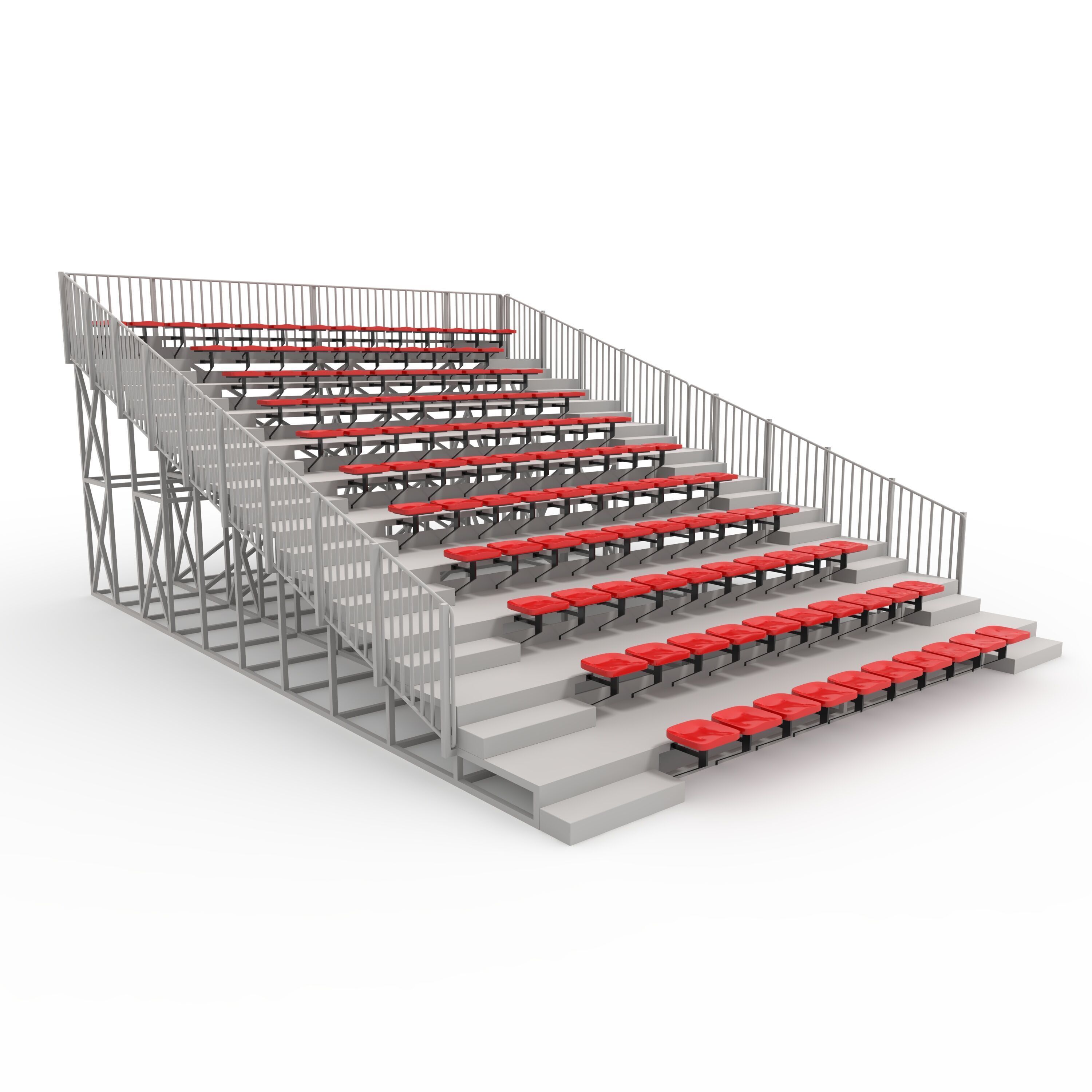 Bleachers 24 3D model_8