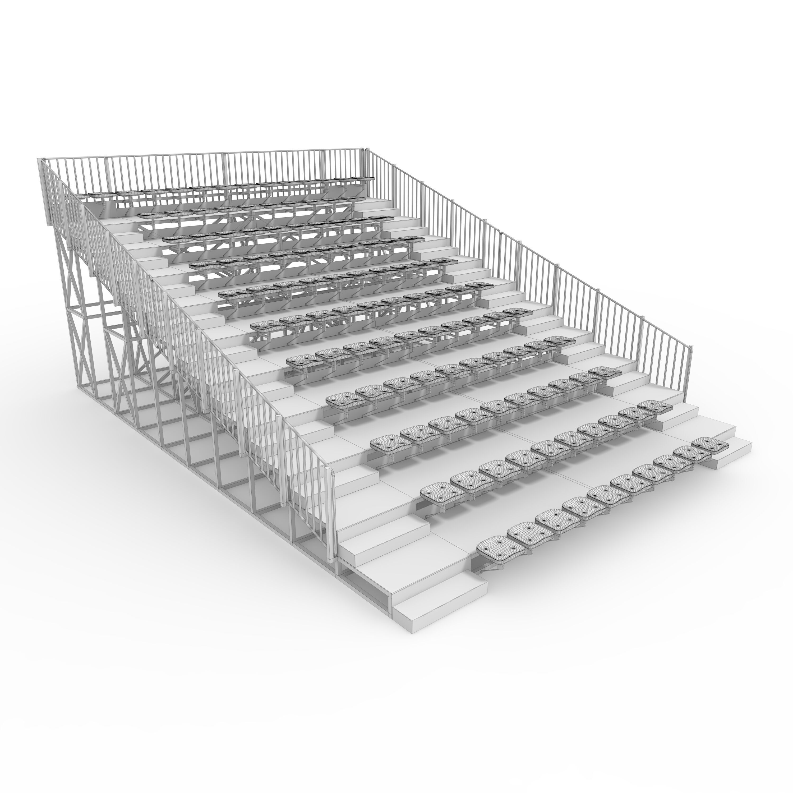 Bleachers 24 3D model_1