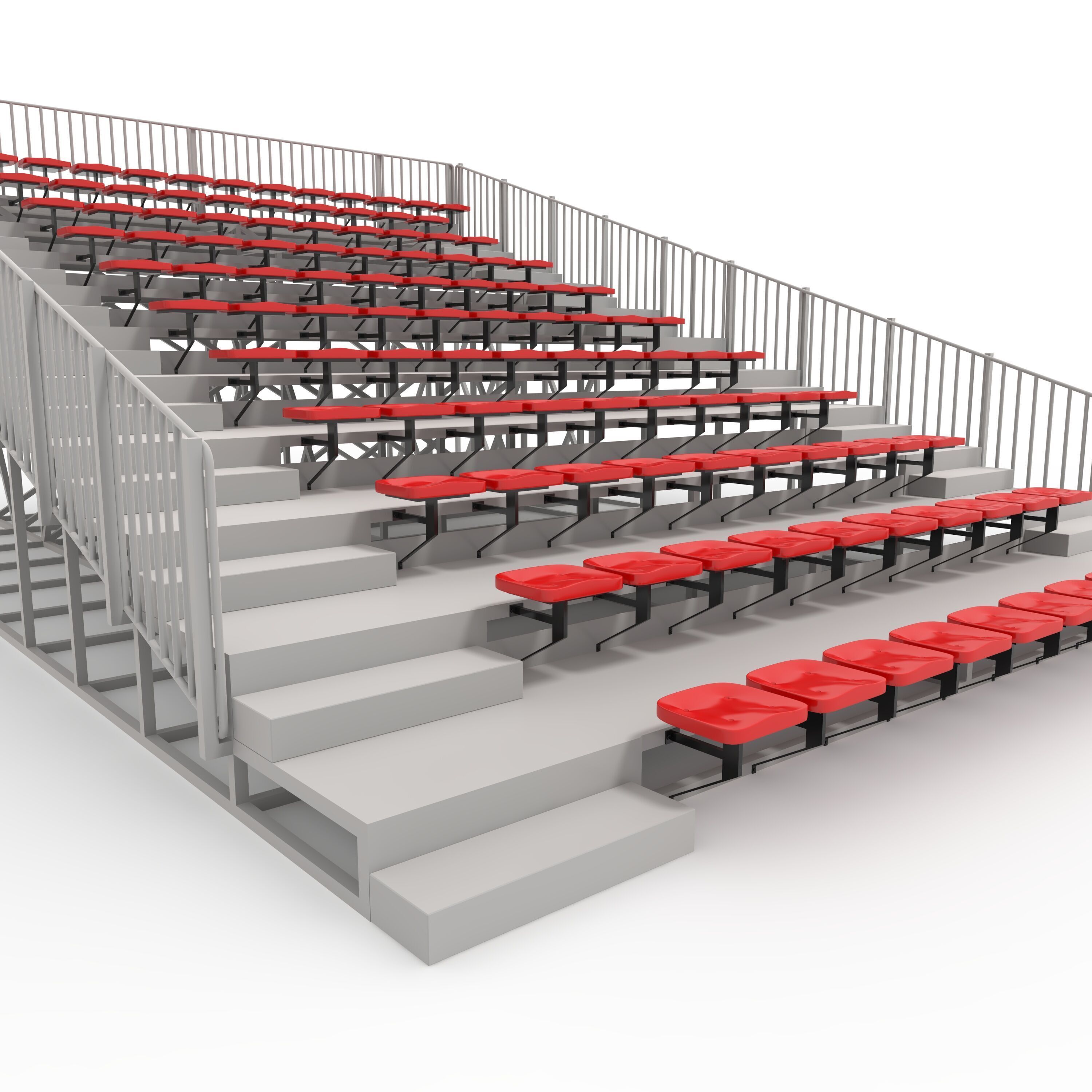 Bleachers 24 3D model_16