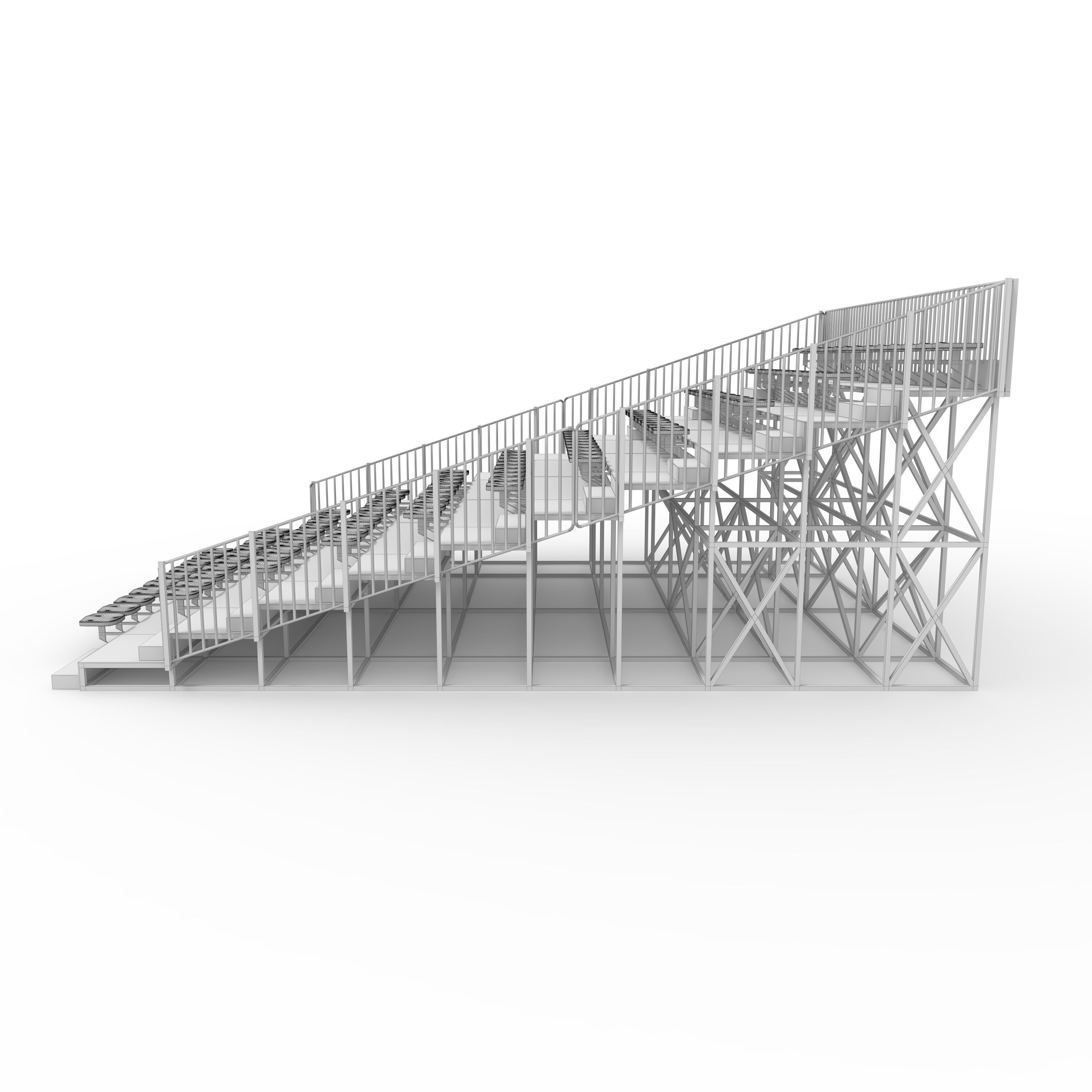 Bleachers 24 3D model_13