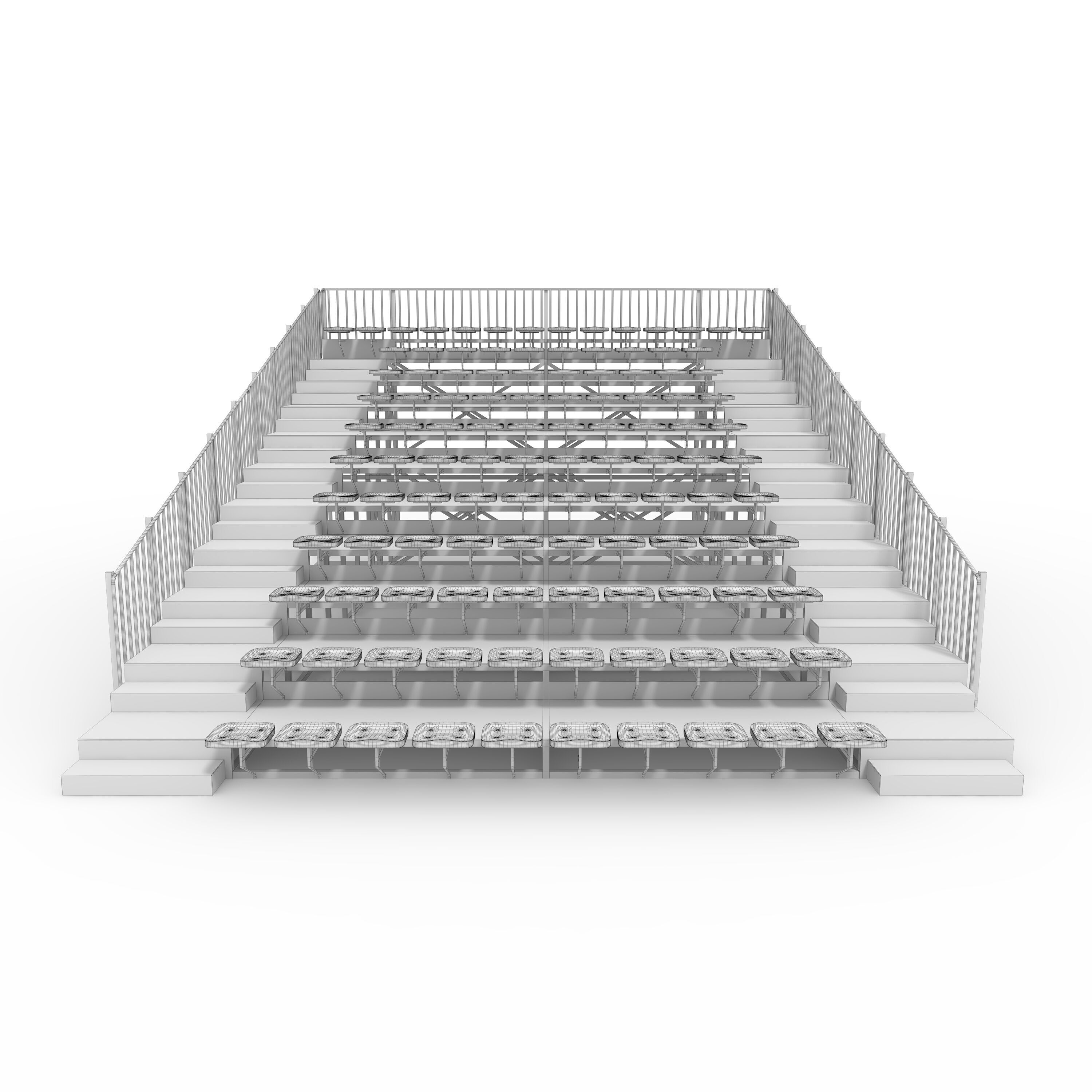 Bleachers 24 3D model_11