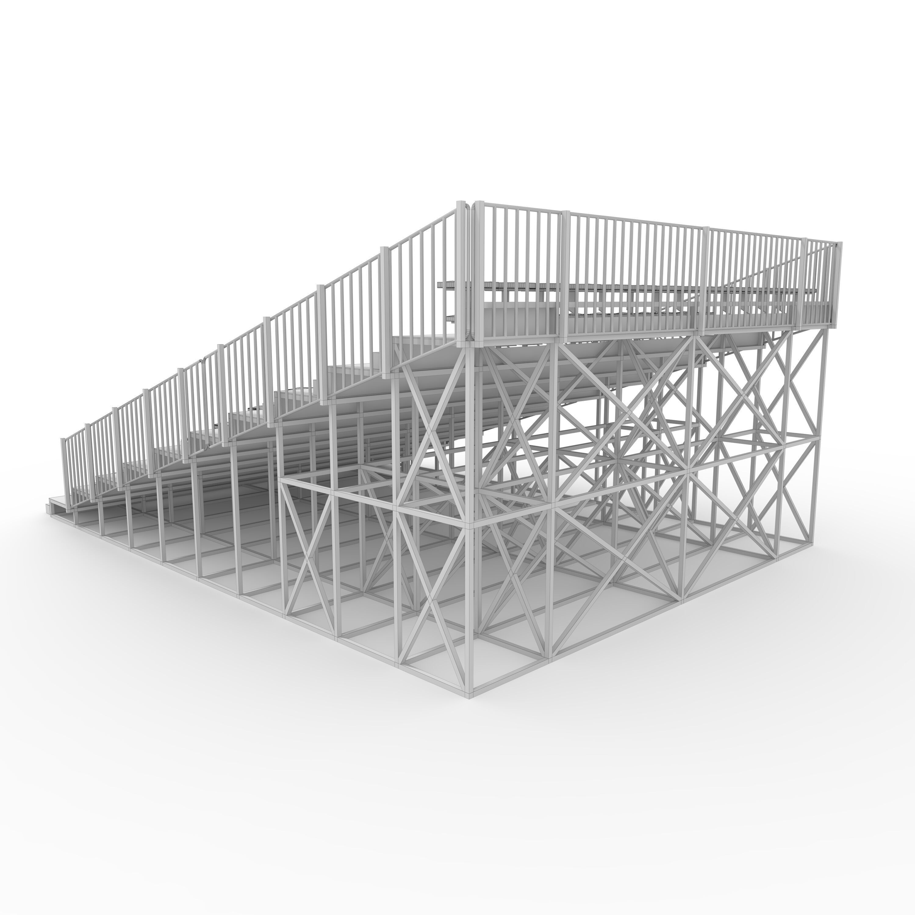 Bleachers 24 3D model_15