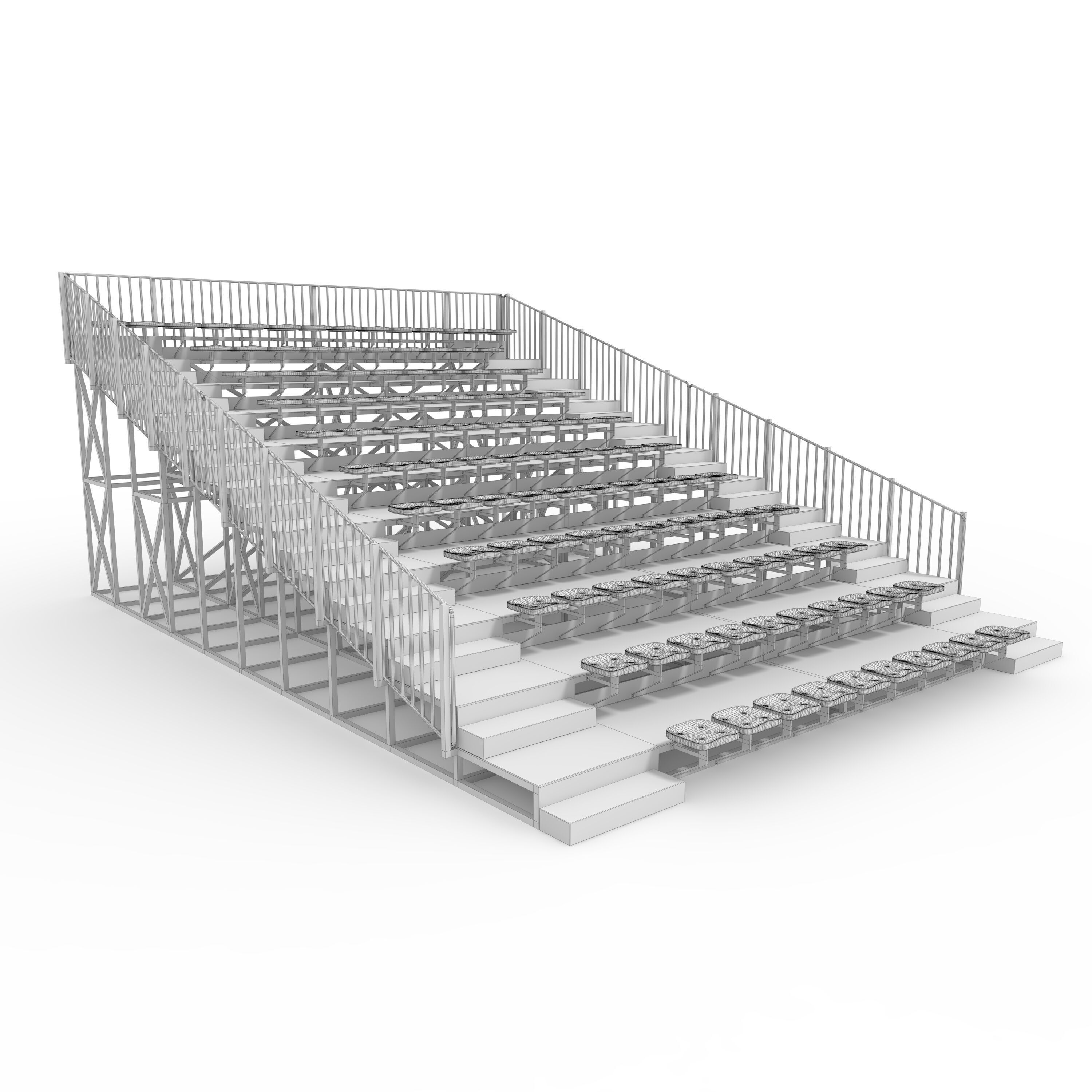 Bleachers 24 3D model_9
