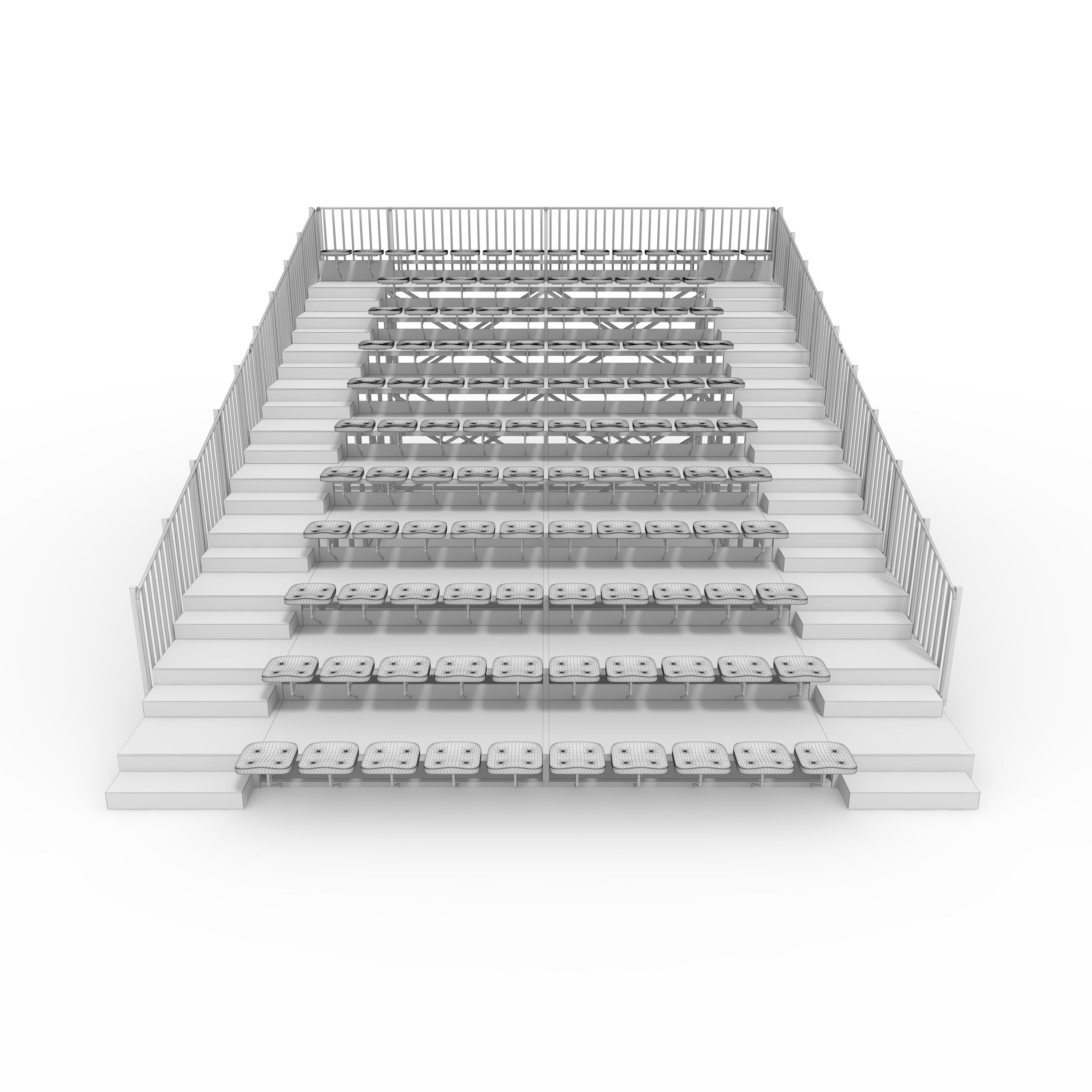 Bleachers 24 3D model_3