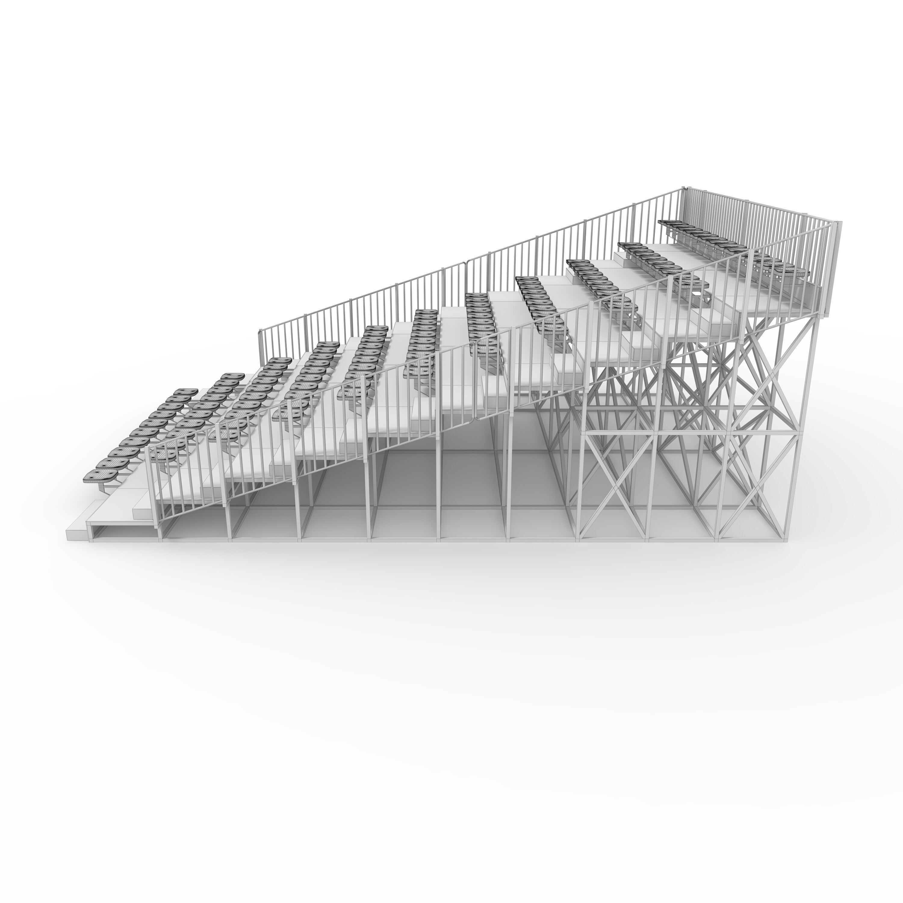 Bleachers 24 3D model_5