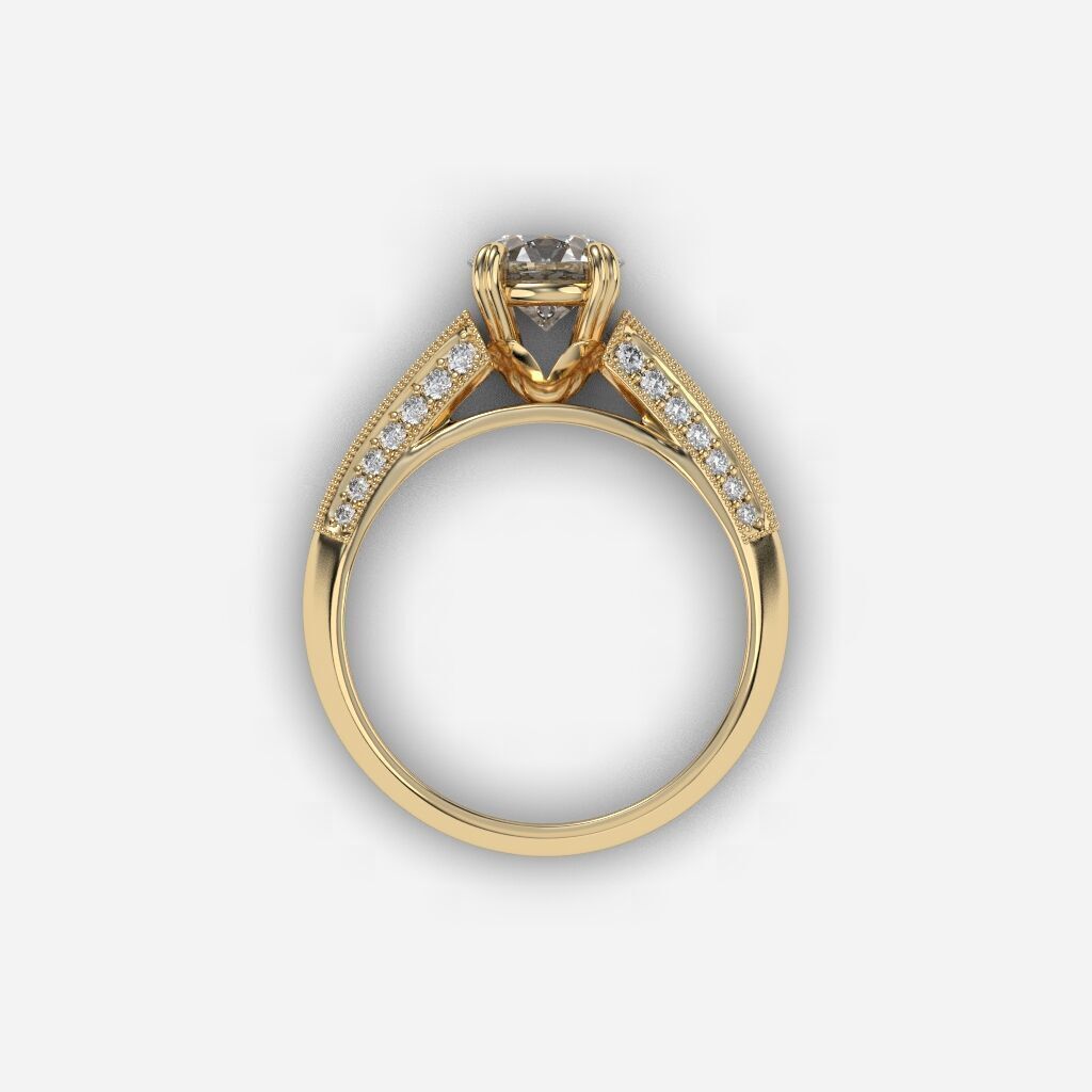 engagement Ring 3D print model_3