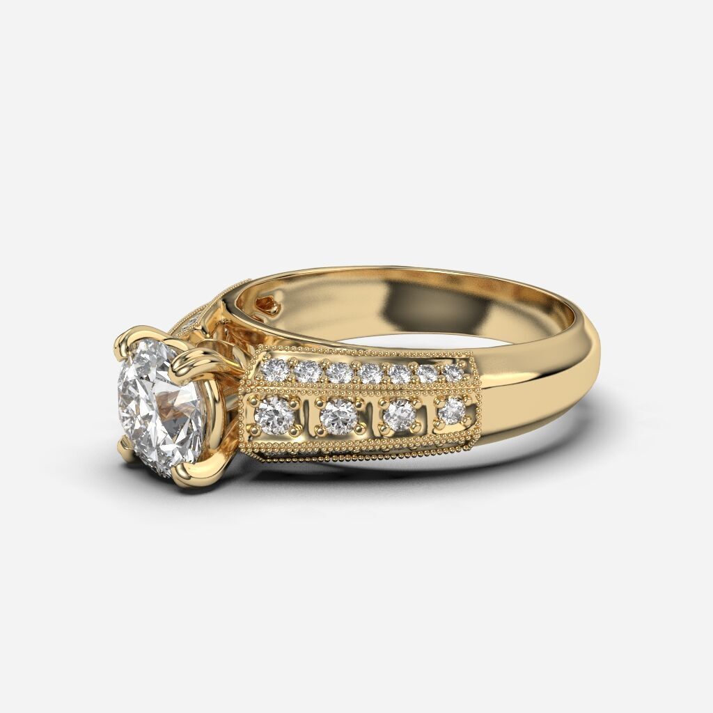 engagement Ring 3D print model_1