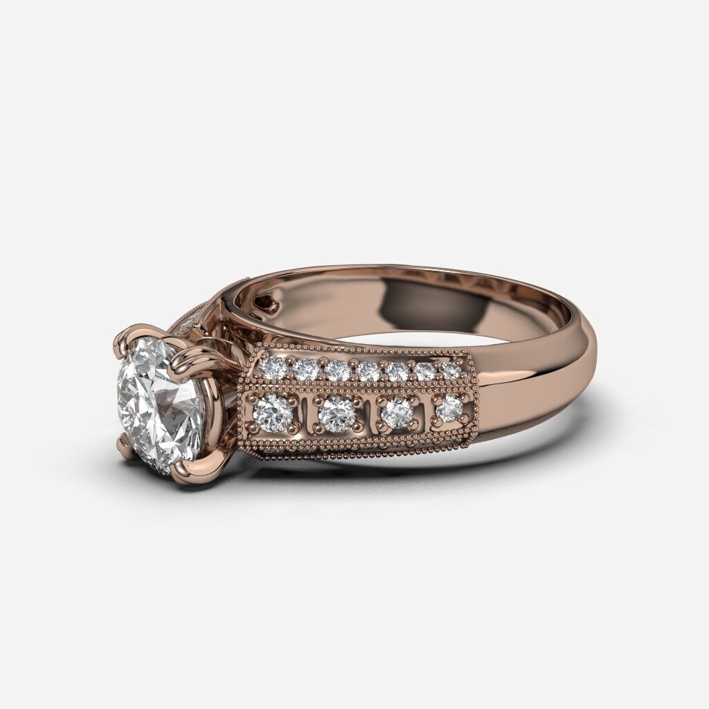 engagement Ring 3D print model_6