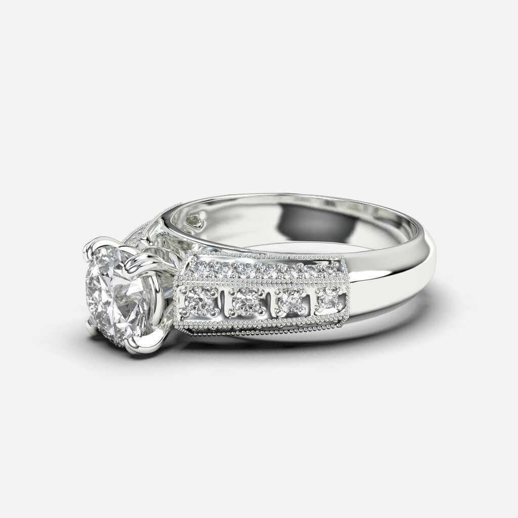 engagement Ring 3D print model_9