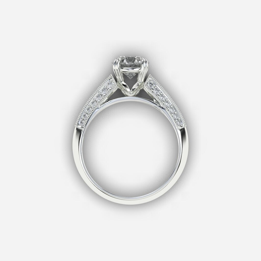 engagement Ring 3D print model_12