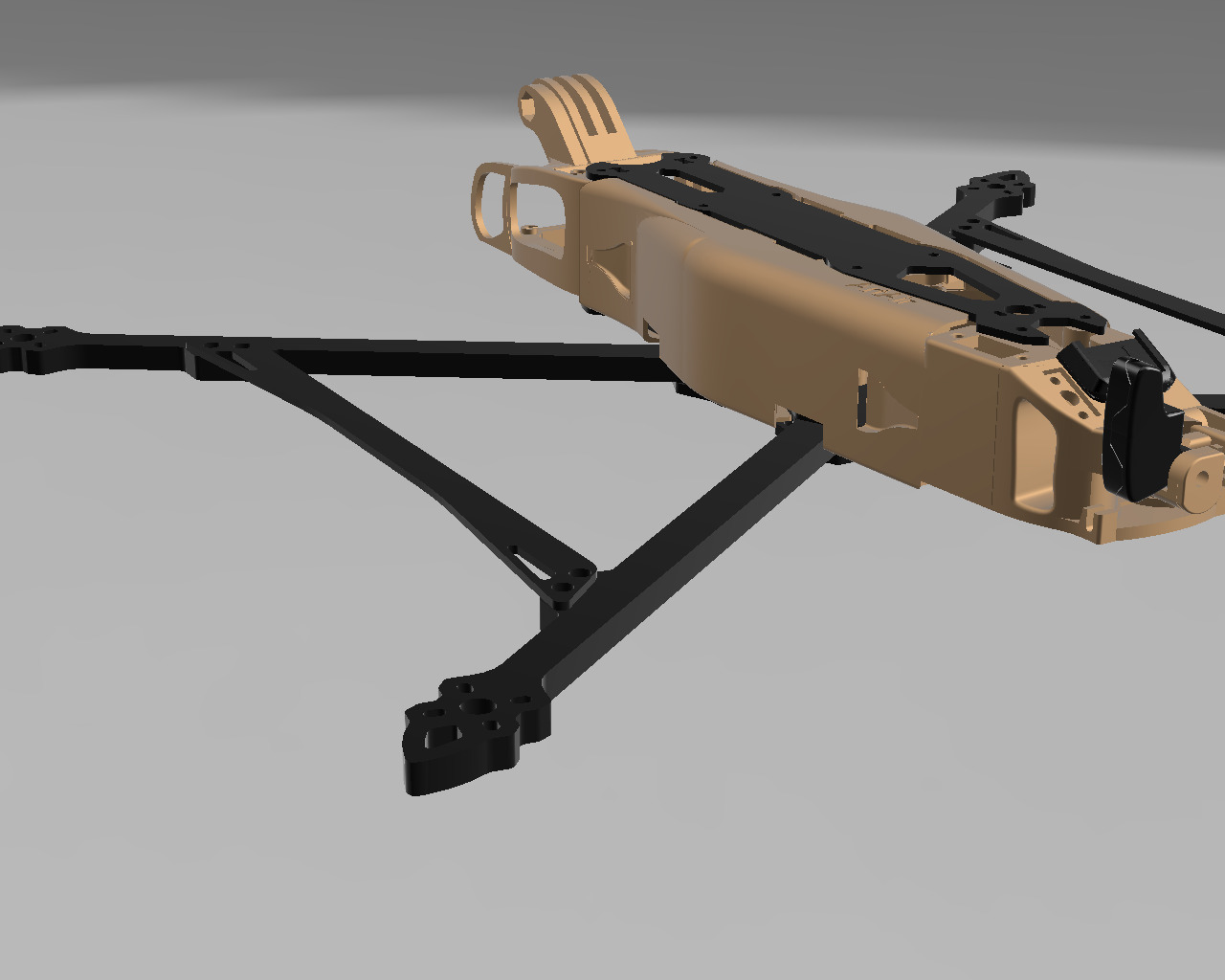 FPV mounts and covers MARK4 V2 10 inch xt60 antenna GoPro  3D print model_5