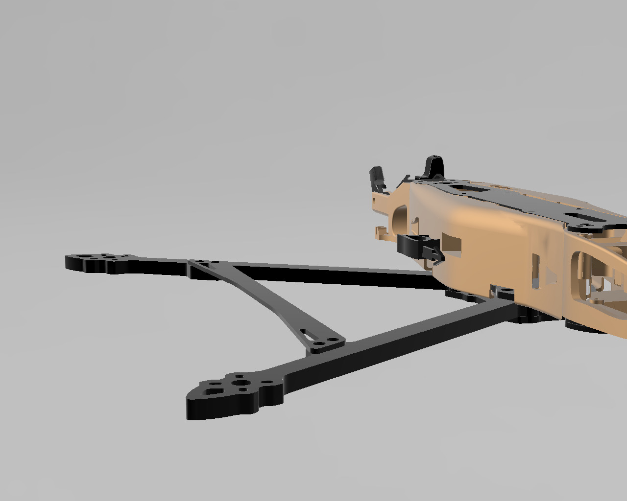 FPV mounts and covers MARK4 V2 10 inch xt60 antenna GoPro  3D print model_6