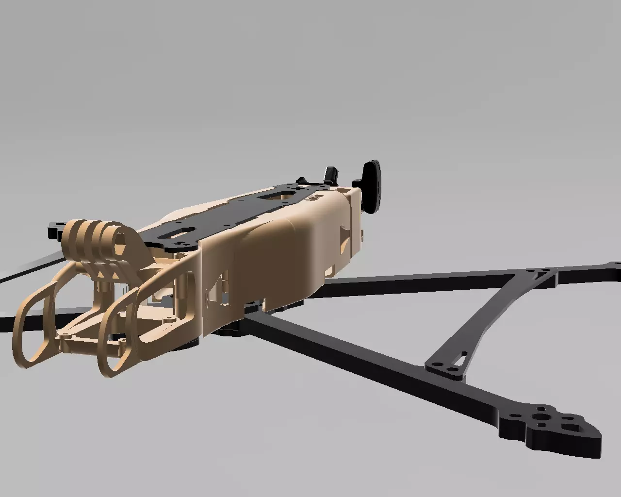 FPV mounts and covers MARK4 V2 10 inch xt60 antenna GoPro  3D print model_0