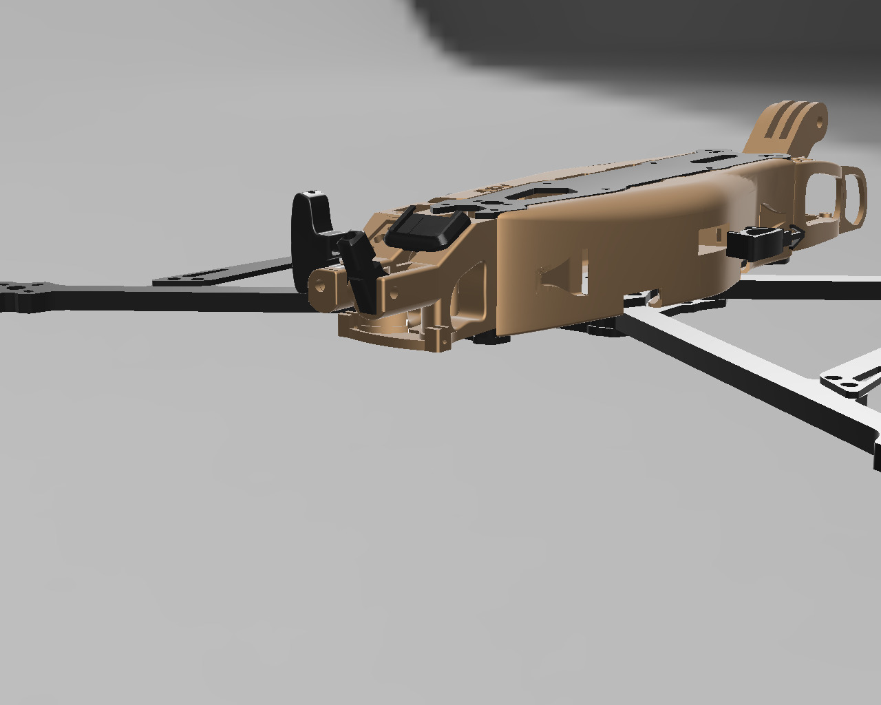 FPV mounts and covers MARK4 V2 10 inch xt60 antenna GoPro  3D print model_2