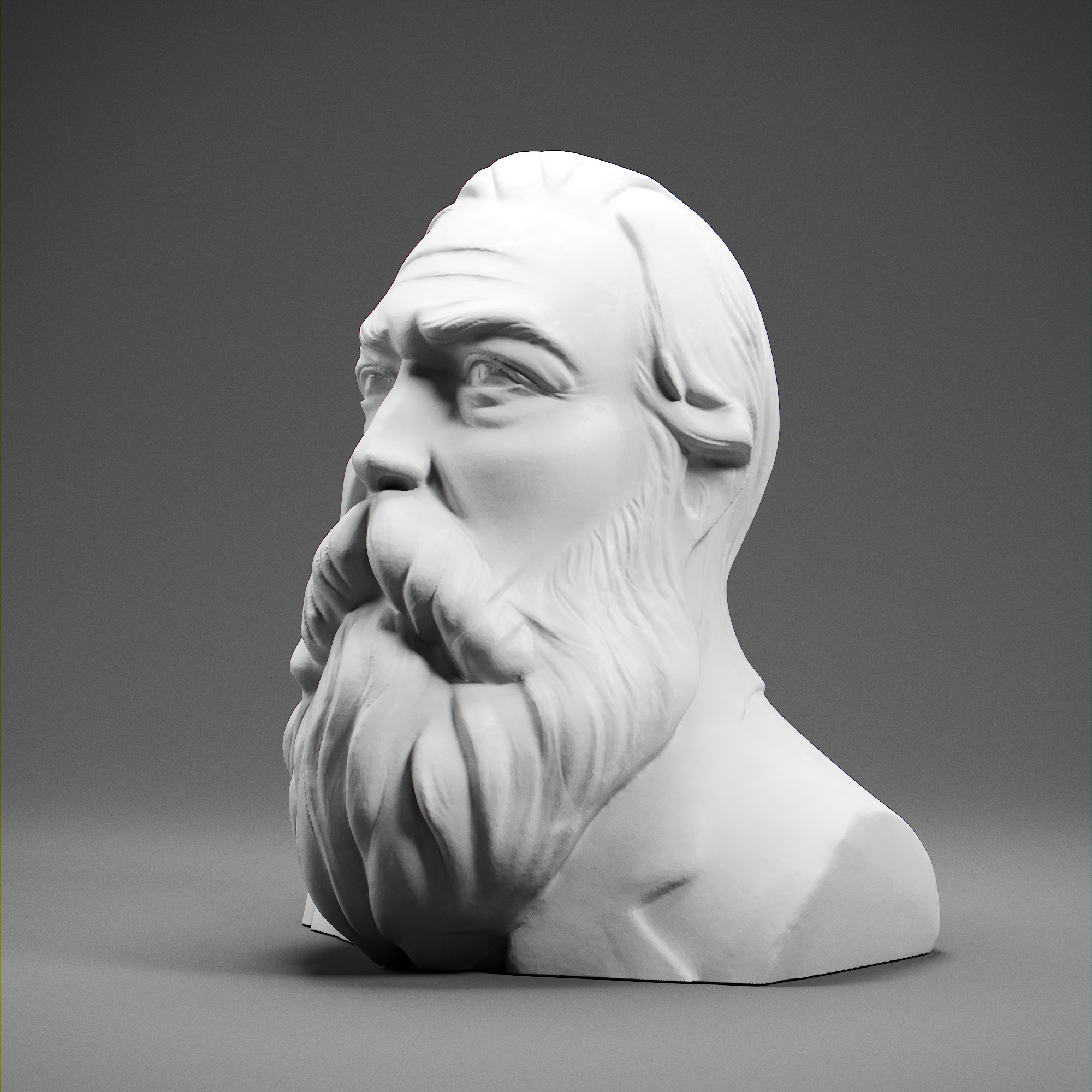 Friedrich Engels 3D print model_1
