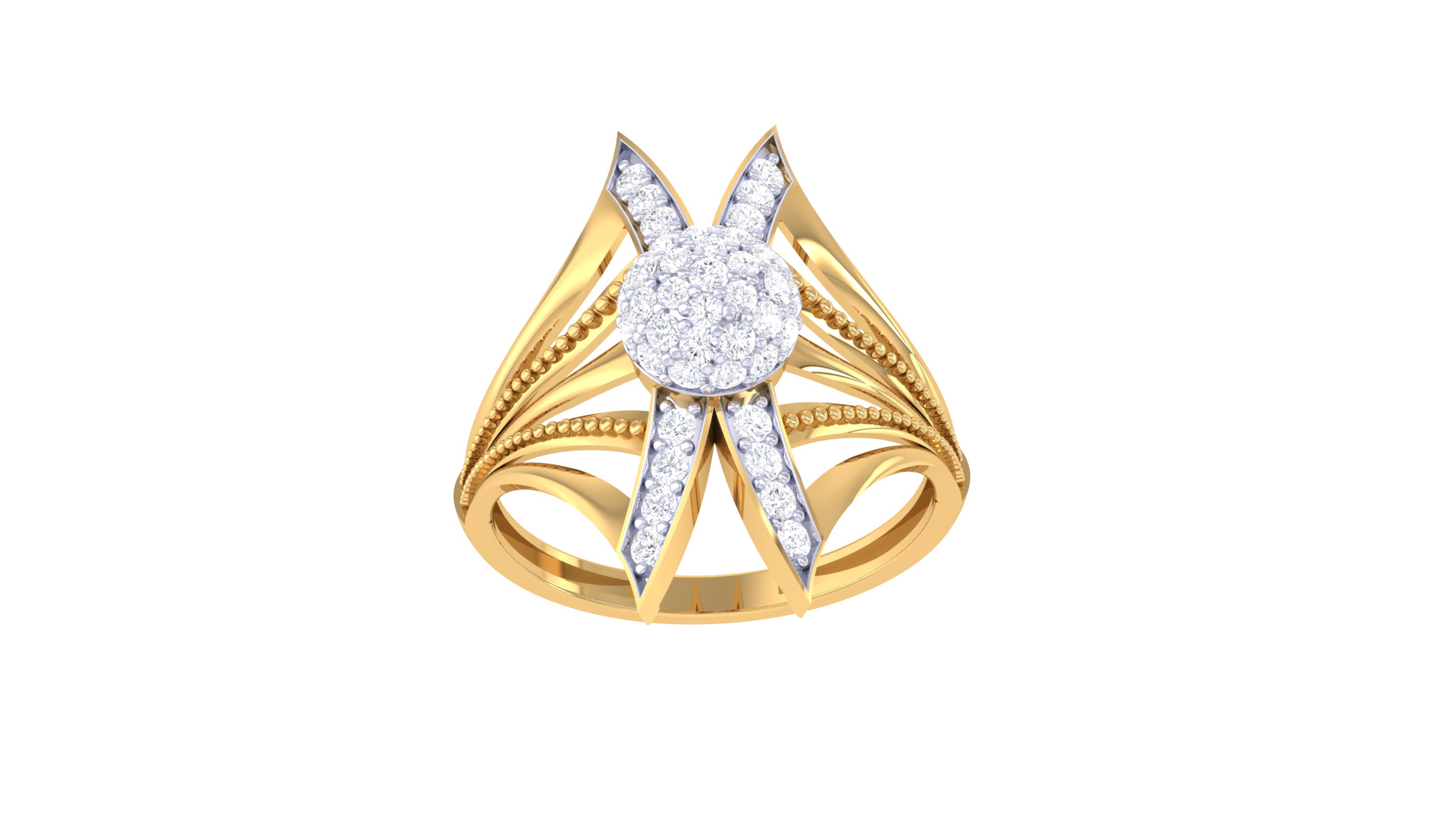  Women Ring MTL 3dm STL OBJ FBX Details 3D print model_3