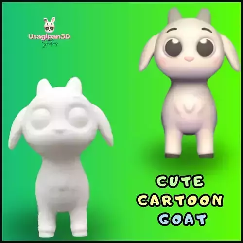 Cute Cartoon Goat