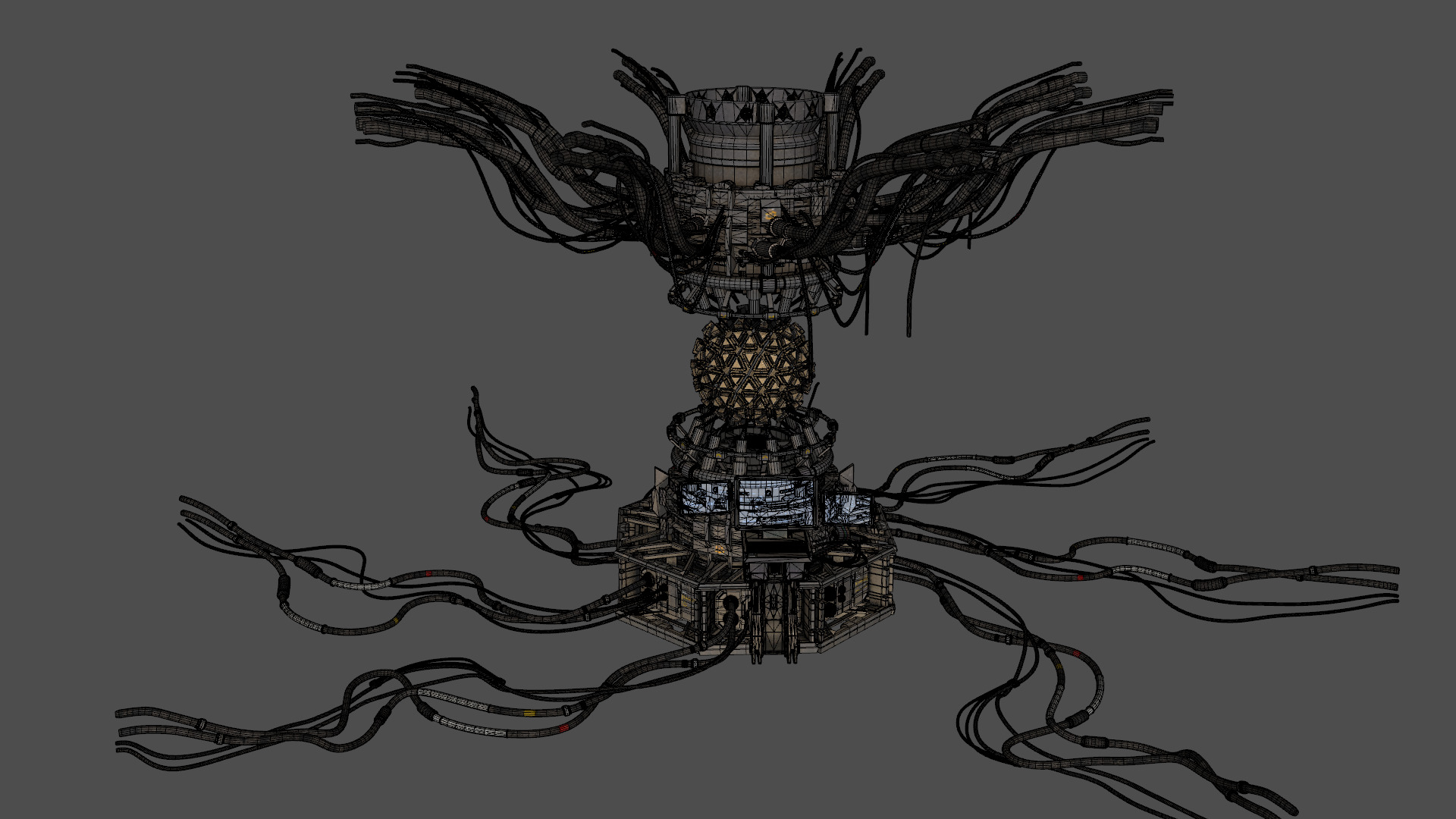 Nuclear Reactor Low-poly 3D model_8